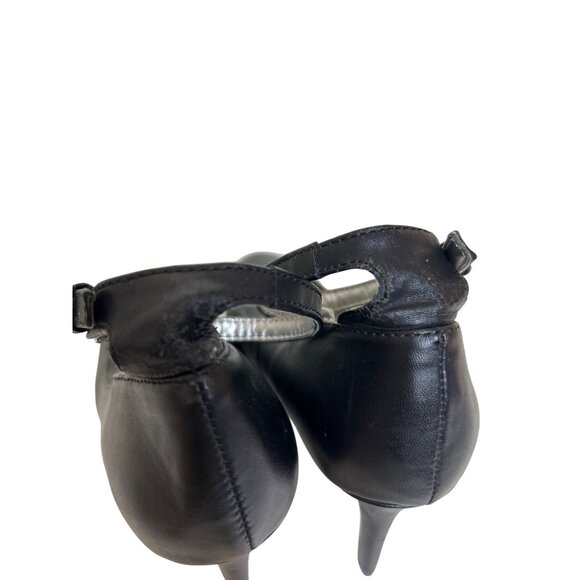 Guess Women's Black Ankle Strap Platform Pump Heels 6 - Picture 6 of 9